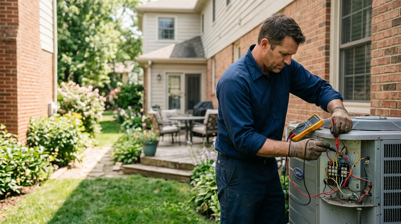 HVAC technician working near Harrisville, MI